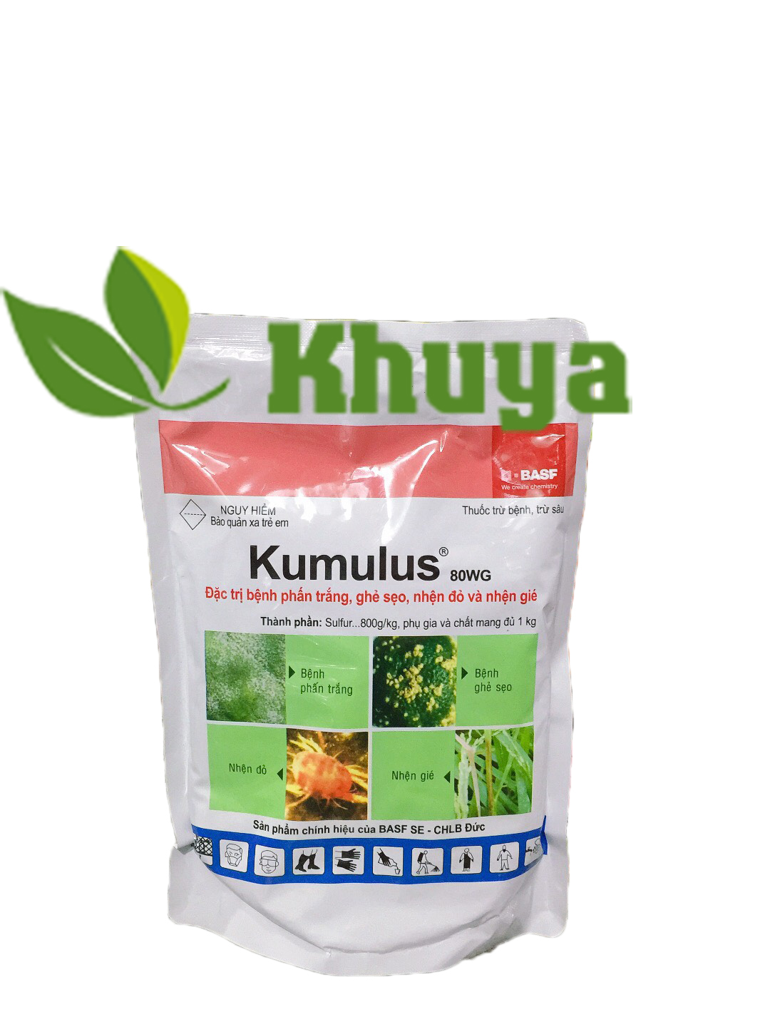Trừ bệnh và sâu KUMULUS 80WG 1kg BASF