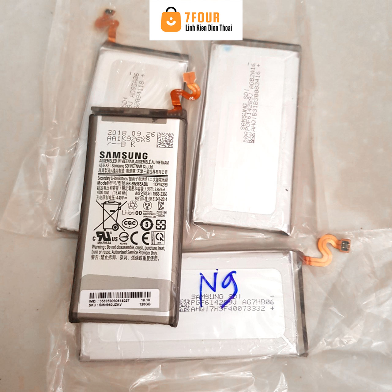 Pin dùng cho Samsung Note 9 pin zin tháo máy mã EB-BN965ABU