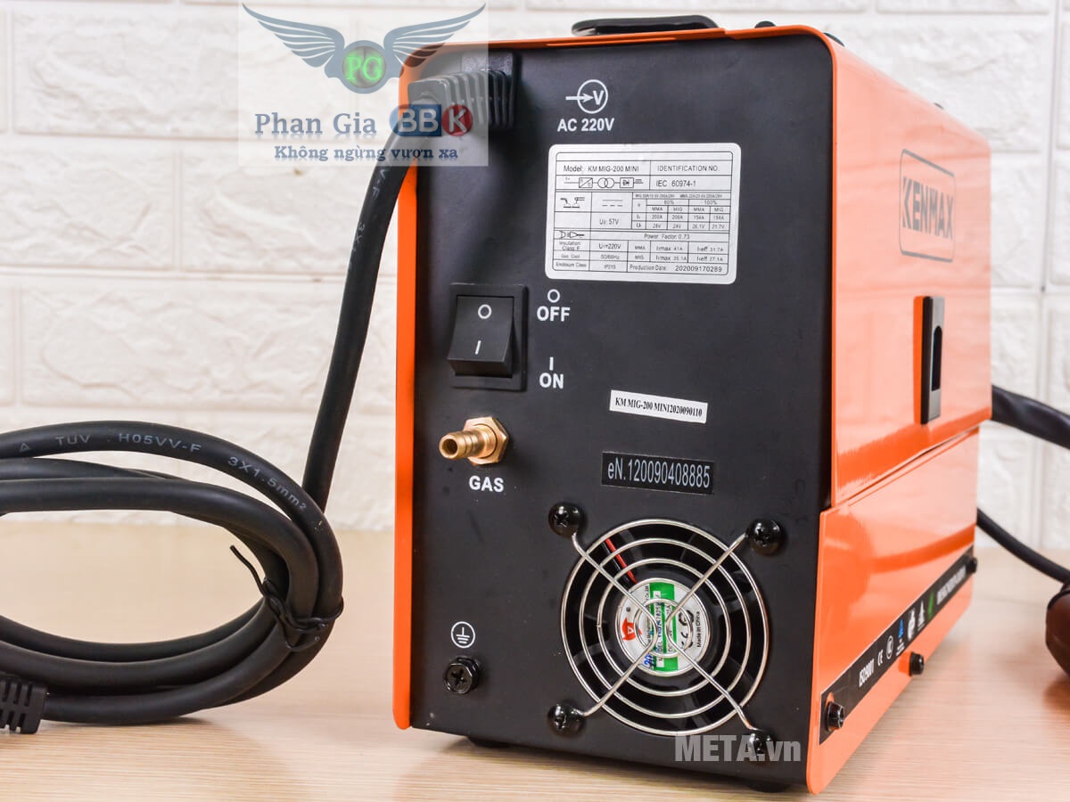 Máy Hàn MIG + Que KENMAX MIG-200 Mini [Chính Hãng] + 1 Cuộn Dây Hàn 1Kg