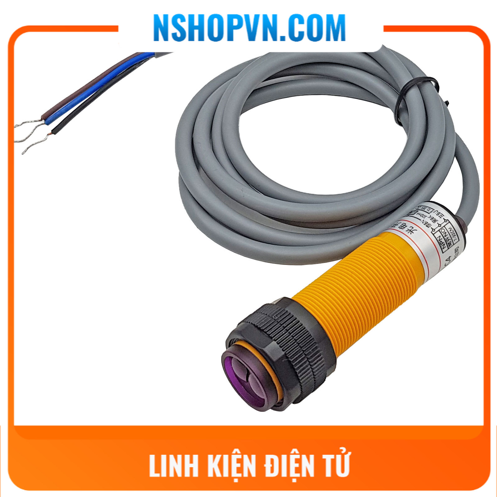 Cảm biến vật cản hồng ngoại e3f-ds30c4 npn 6-36v