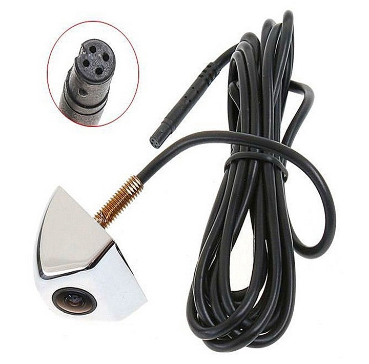 CAMERA AHD LÙI Ô TÔ CAO CẤP - VẠCH CONG THEO GÓC ĐÁNH LÁI, Camera lùi AHD đánh lái theo vô lăng chuẩn AHD- Màu Bạc, NGỌC HÂN SHOP!