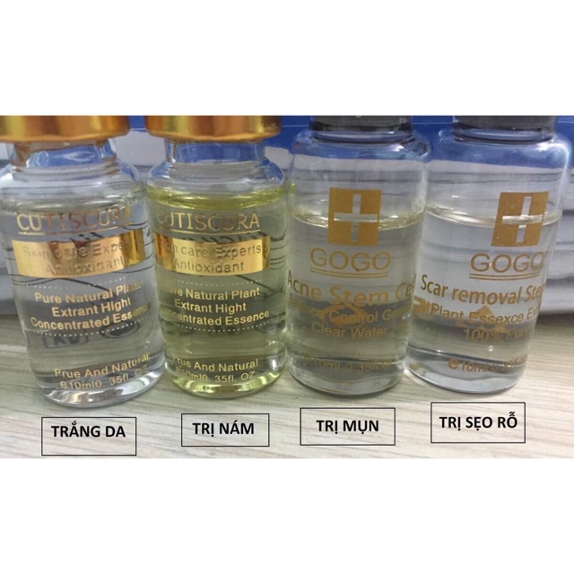 [HCM]Tế Bào Gốc Cutiscura 10ml mụn trắng da trẻ hóa nám tàn nhang