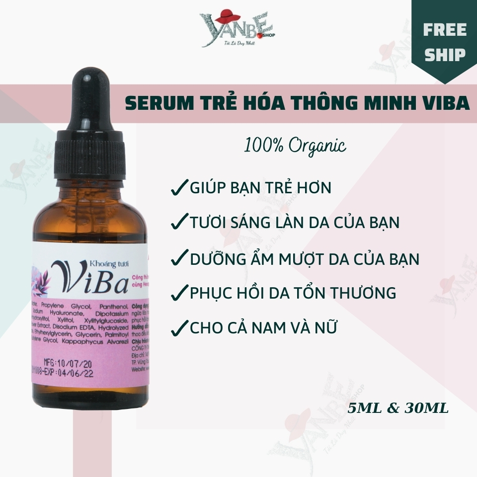 [chống lão hóa] serum trẻ hóa thông minh 30ml - serum chống lão hóa - serum giảm nếp nhăn - serum nám da - serum sáng da - serum dưỡng _ Yanbe_shopẩm - serum làm sáng da