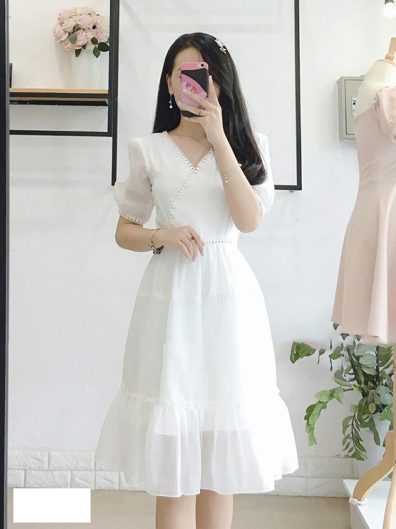 [HCM]Đầm Phối Ren Nhí Jeny