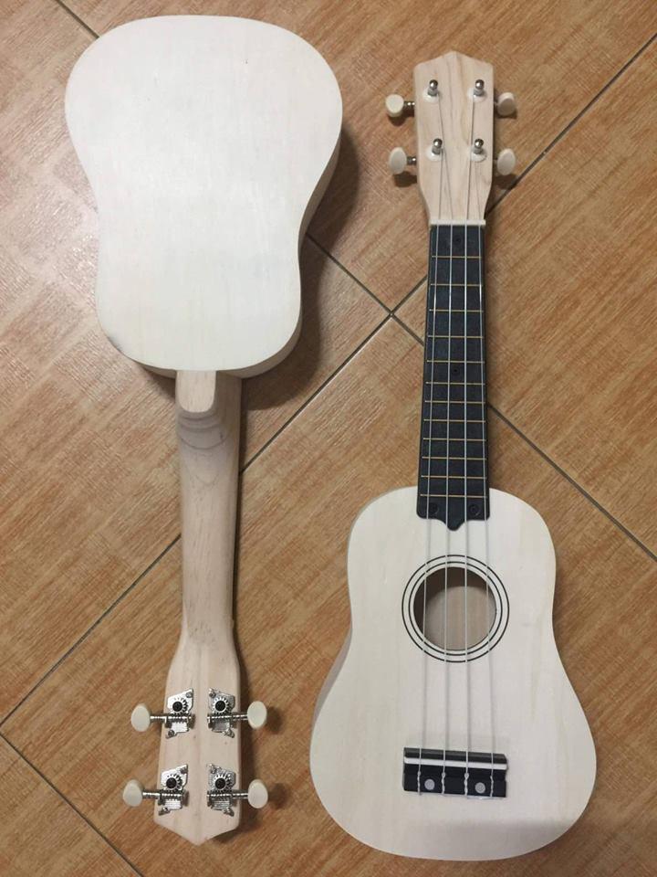 (NEW) ĐÀN UKULELE GỖ MỘC TỰ VẼ MÀU,TRANG TRÍ THEO SỞ THÍCH - HÀNG CÓ SẴN