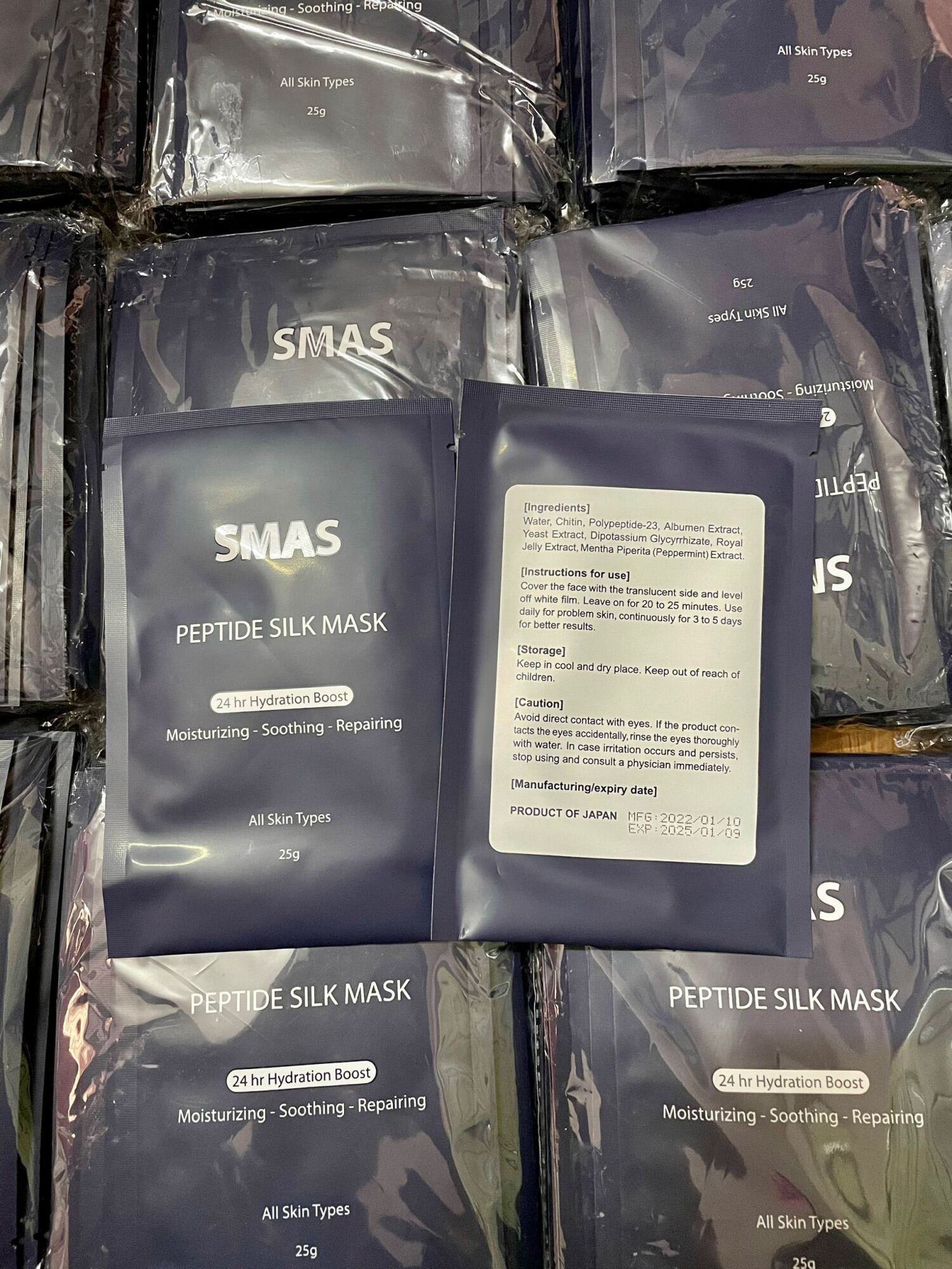 [FreeshipMAX] Combo Mặt Nạ SMAS Peptide Silk Mask 10 Miếng