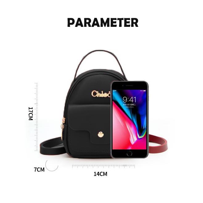[HCM]Balo Mini Chleo Siêu Xinh Đen