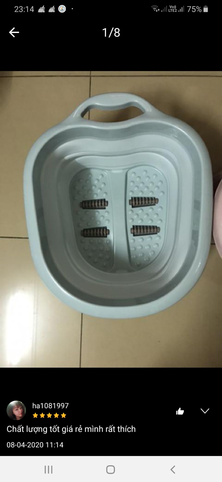 Chậu ngâm chân gấp gọn