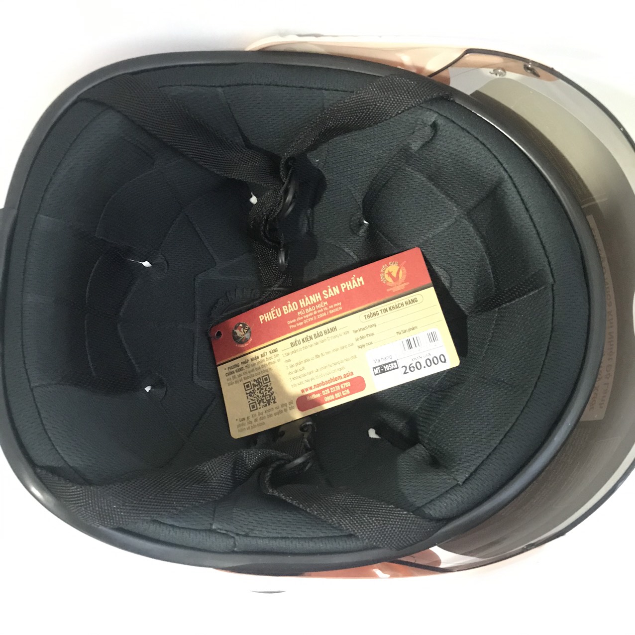 Nón bảo hiểm Asia MT105K8 đen nhám