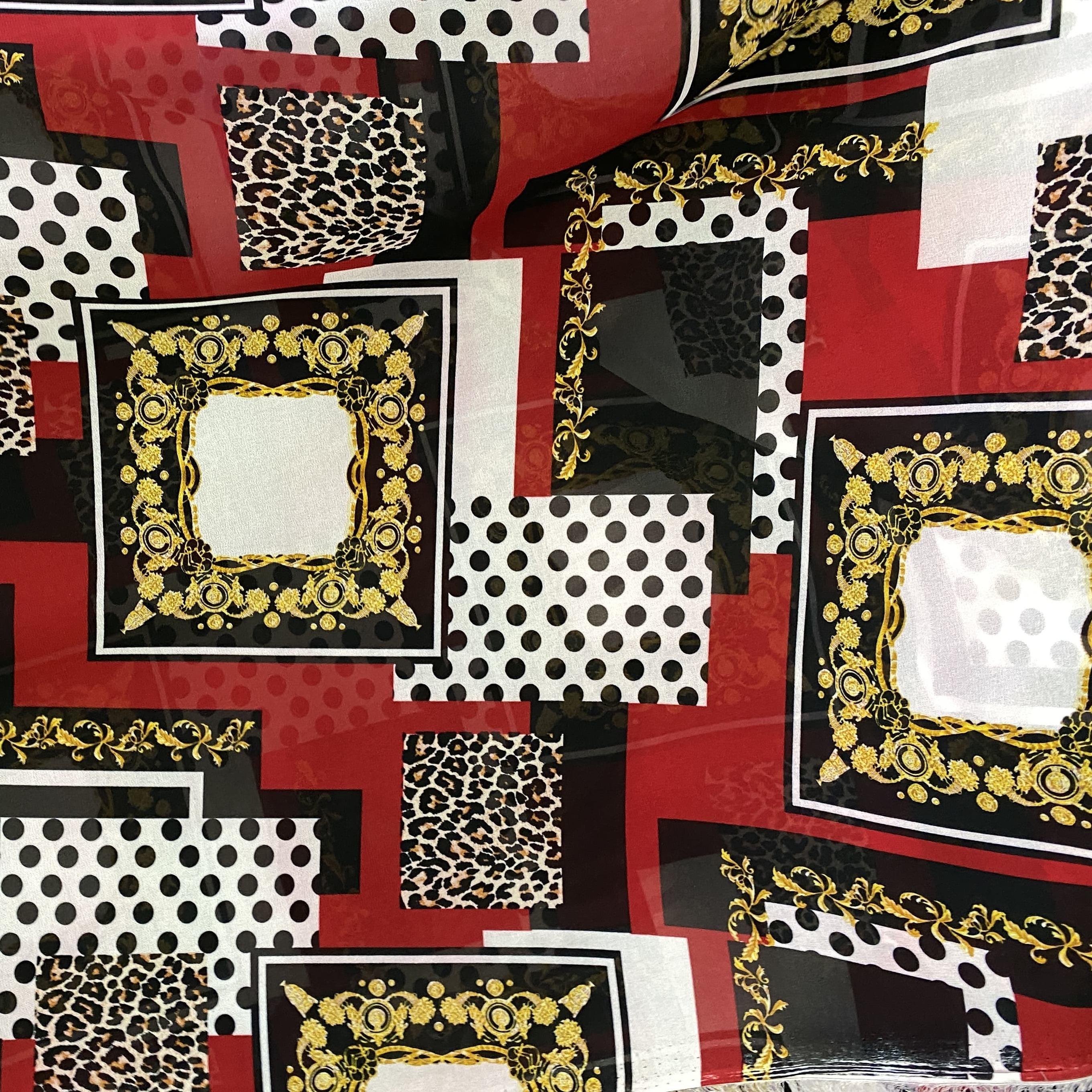 Vải voan chiffon lập thể chấm bi MS1603