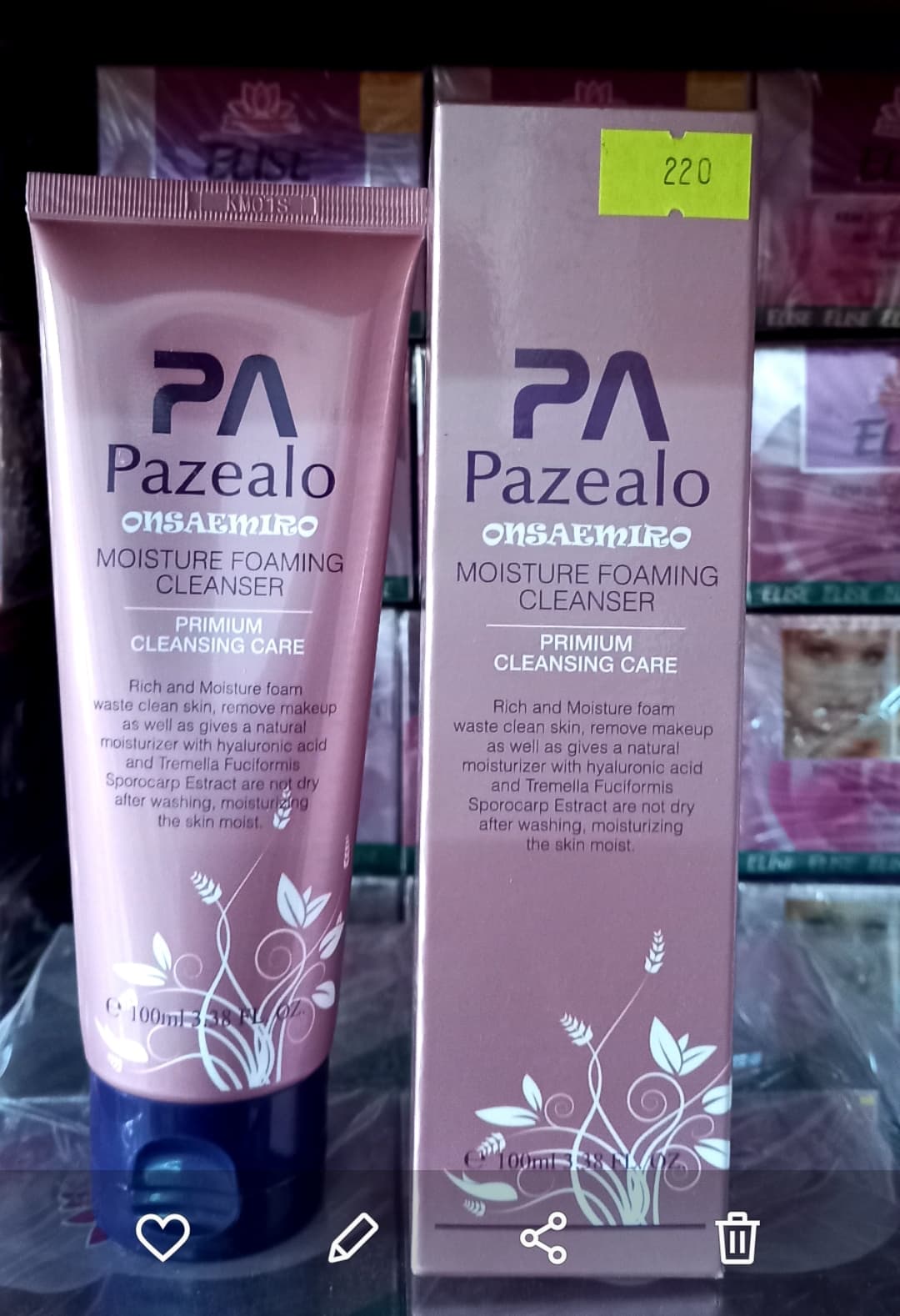 SỮA RỬA MẶT MỤN NHỜN PAZEALO 100ML