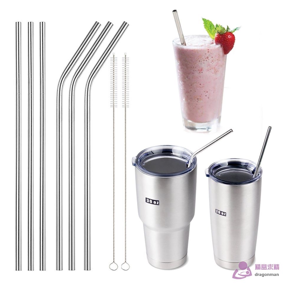 Ống hút inox 304 có kèm cọ rửa