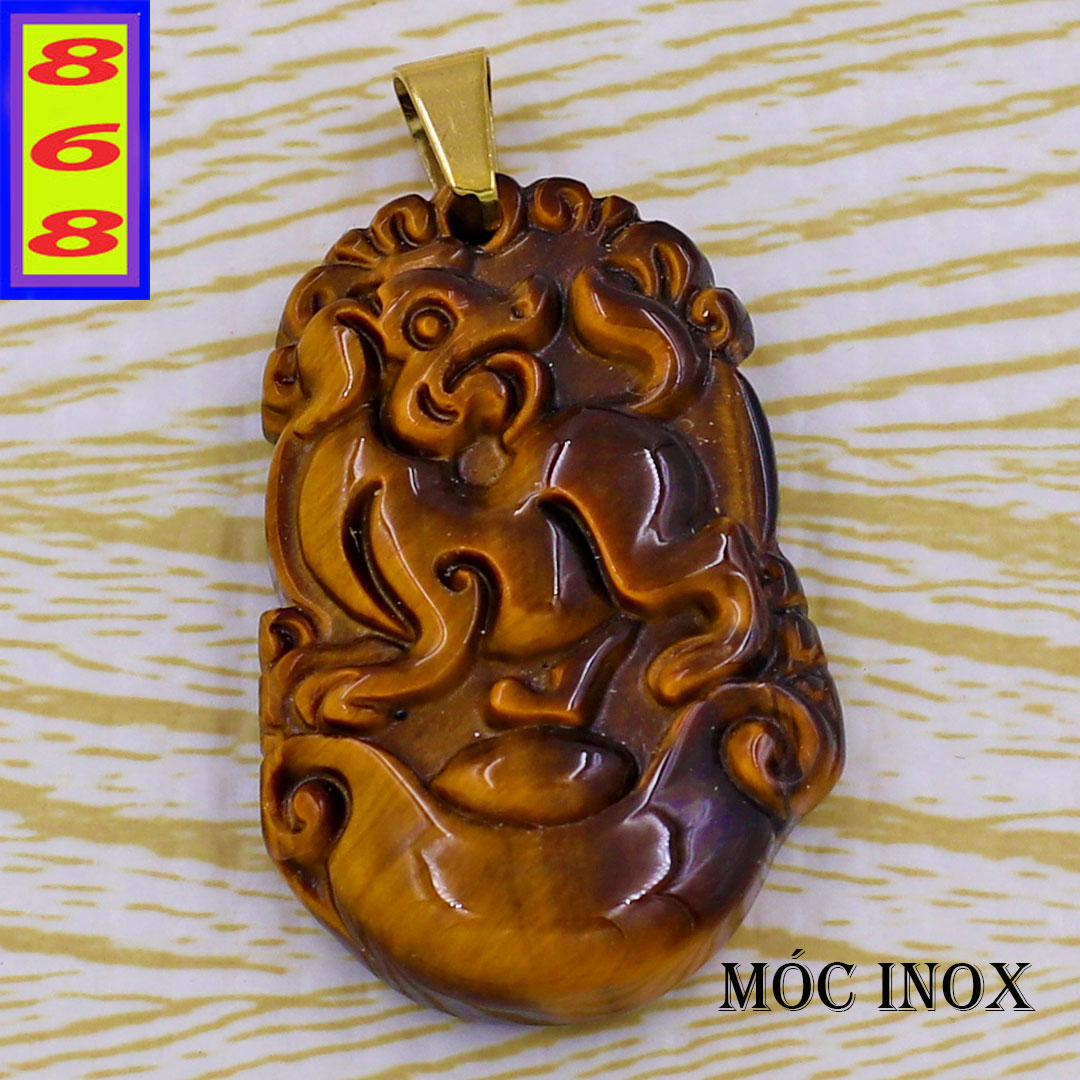 Pendant Feng Shui 12 child armor Tiger Eye Stone 3.6cm-pendant feng shui, 12 child armor