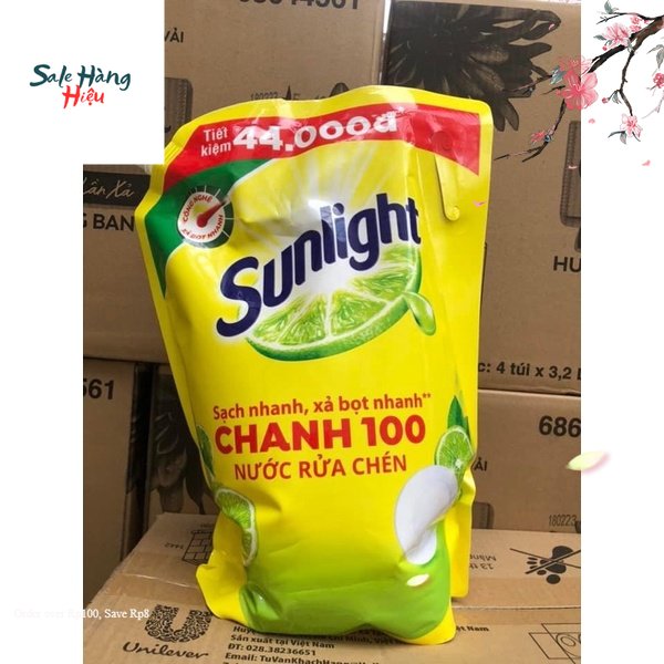 Nước rửa chén Sunlight Chanh 3.5kg/ túi