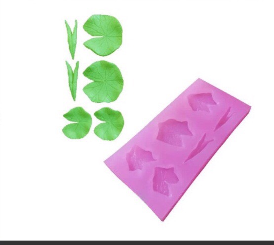 Bộ khuôn 6 lá sen thái - khuôn silicon làm bánh rau câu