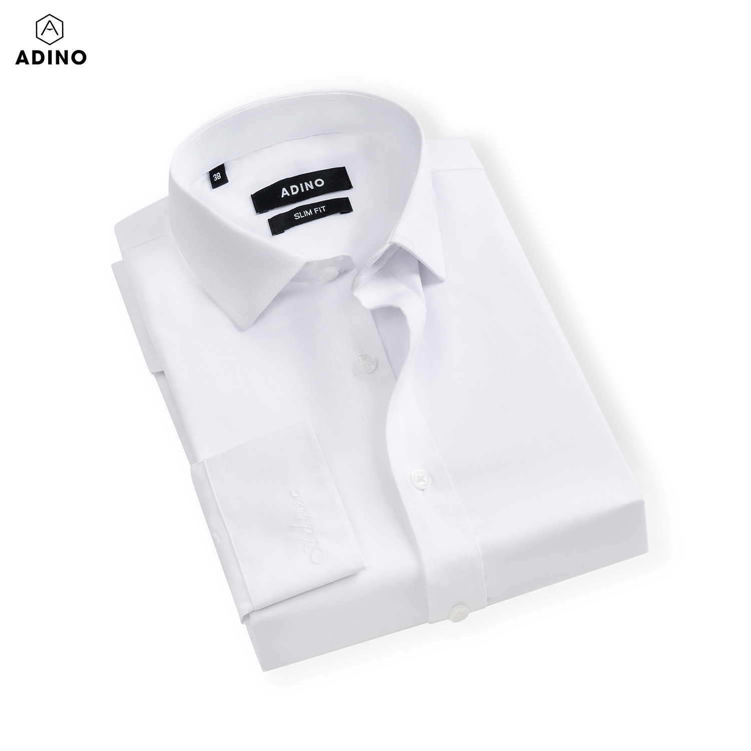 Áo sơ mi nam màu xanh kẻ sọc ADINO vải sợi sồi Modal mềm mịn thoáng mát dáng slimfit công sở trẻ trung S263