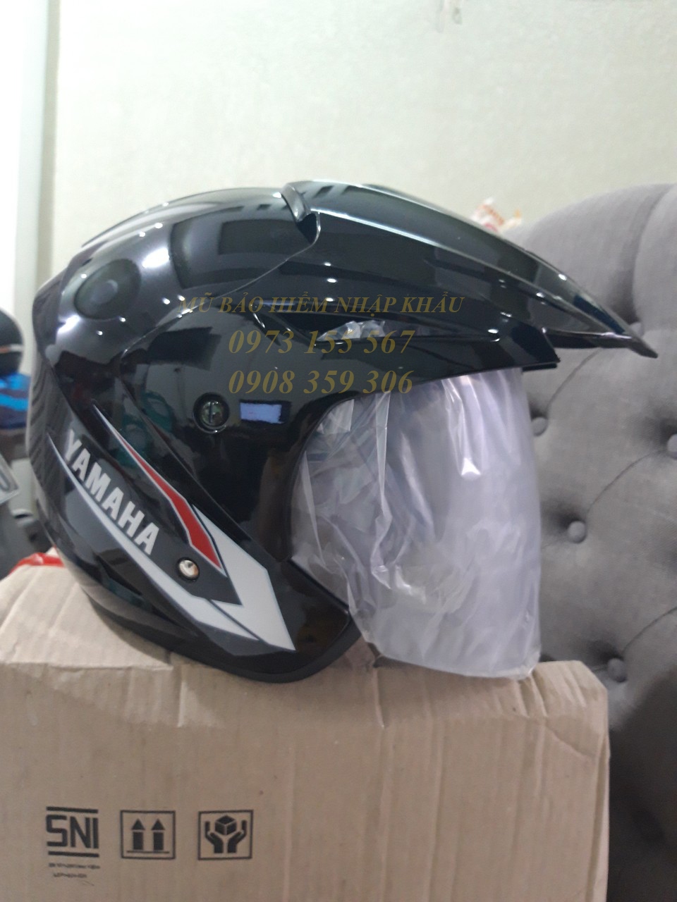 Mũ bảo hiểm YAMAHA 3/4 hàng nhập INDO