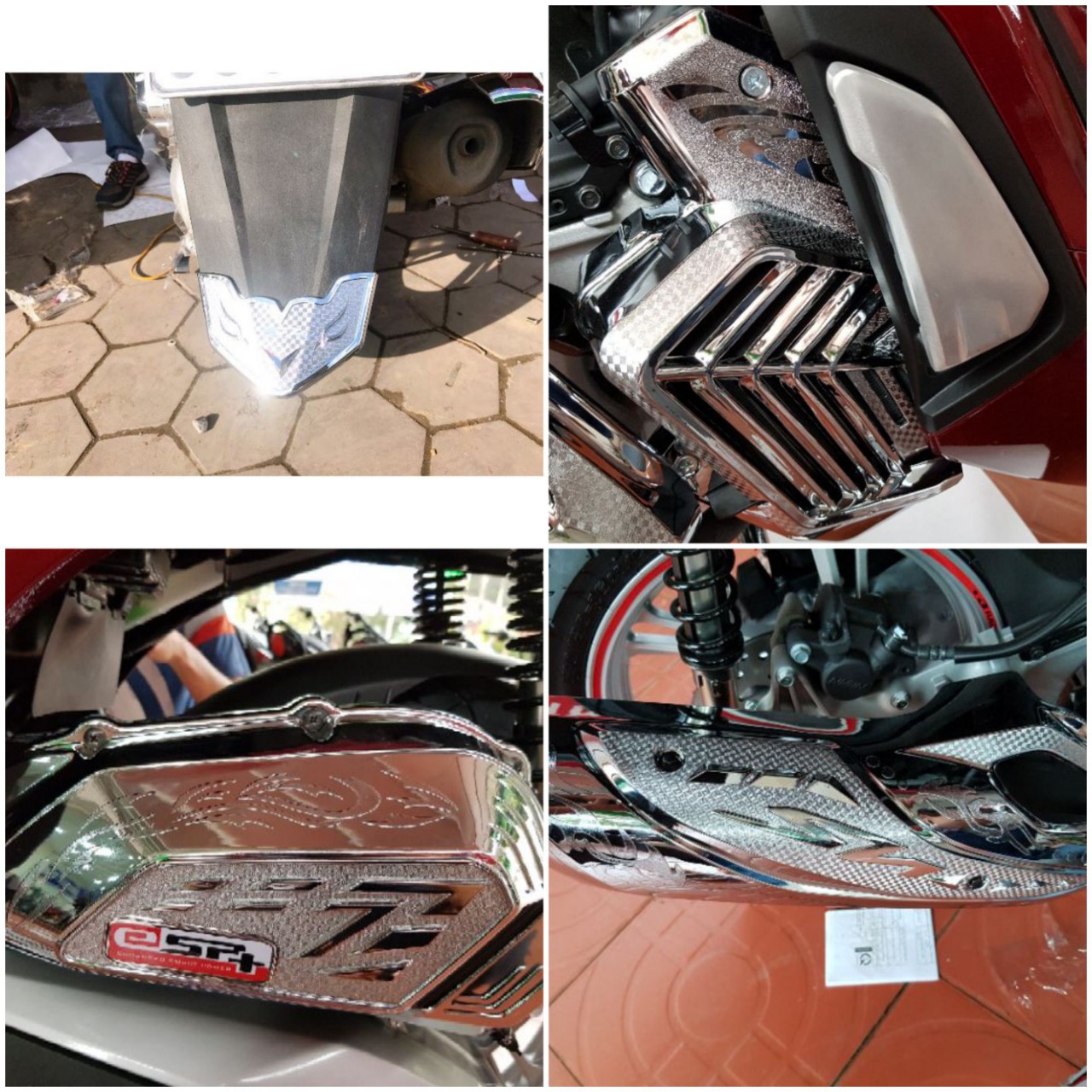 bộ trang trí sh 2020 2021 2022 mạ crom