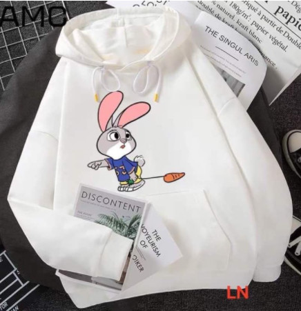 FREESHIPMAX-Áo hooide thỏ kéo carot LN11