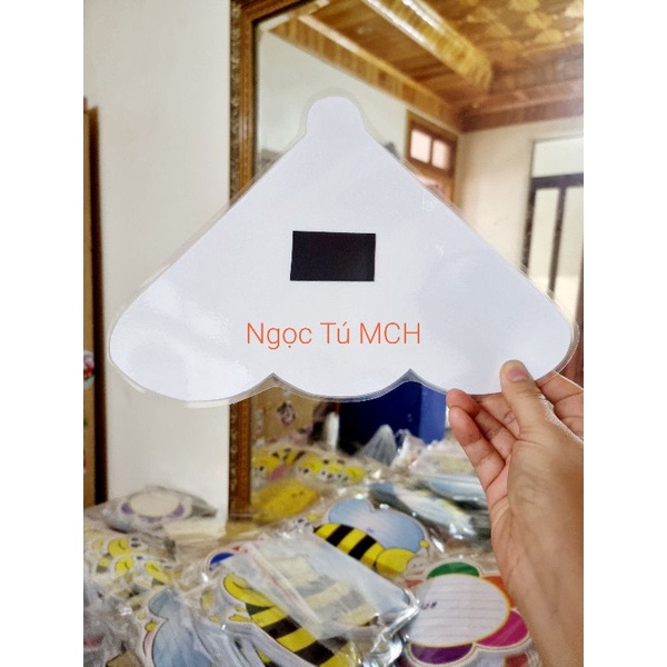 (Đồ dùng dạy học MCH) Bộ Cây Thông Học Tập (1 Gốc Khổ A3 + 7 Lá Khổ A4) Sẵn Nam Châm Lá.