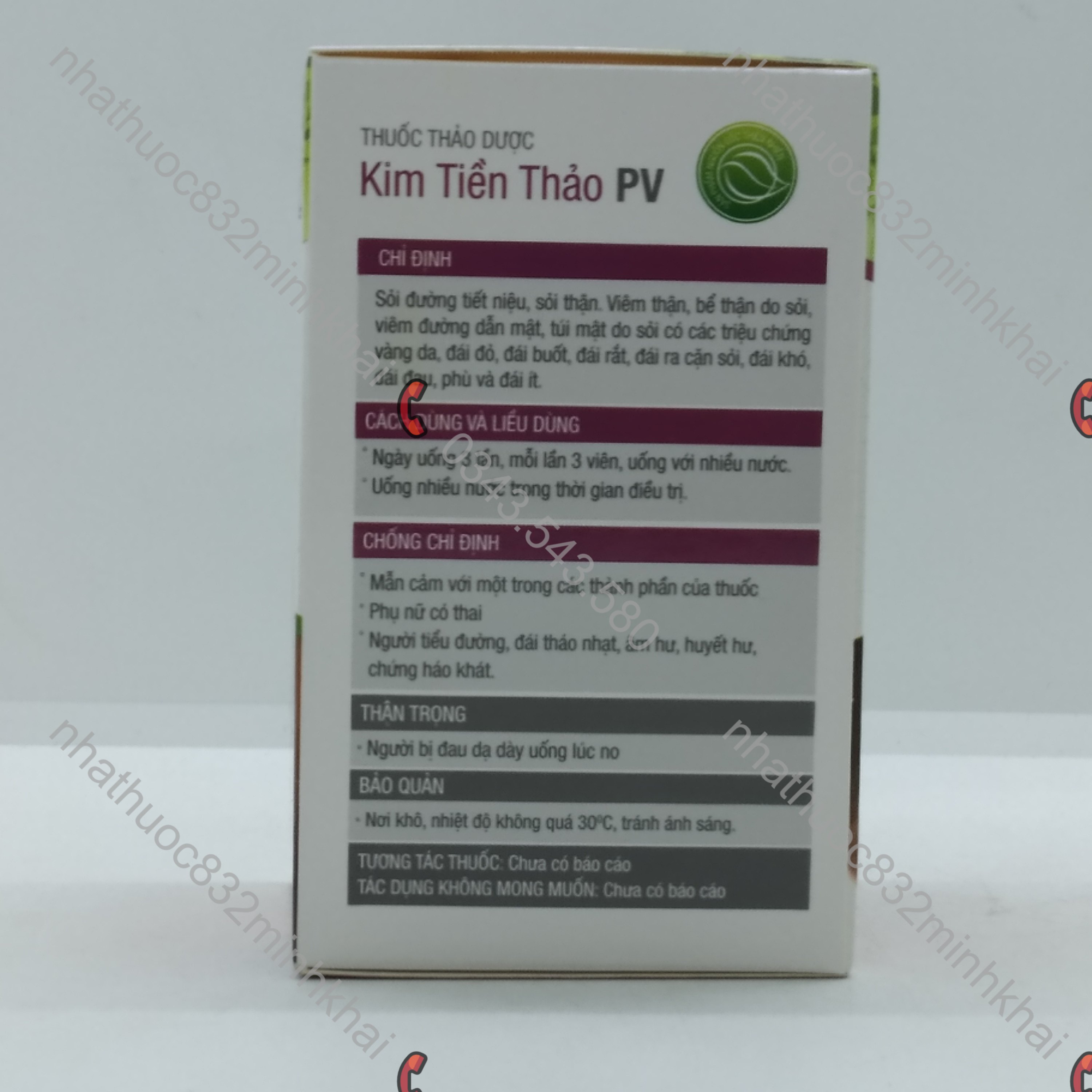 KIM TIỀN THẢO PV lọ 100 viên