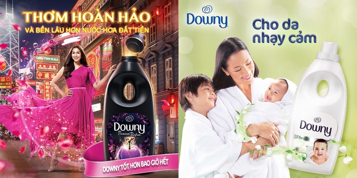 NƯỚC XẢ VẢI DOWNY HƯƠNG ĐAM MÊ DÂY 10 GÓI (20ML/GÓI)