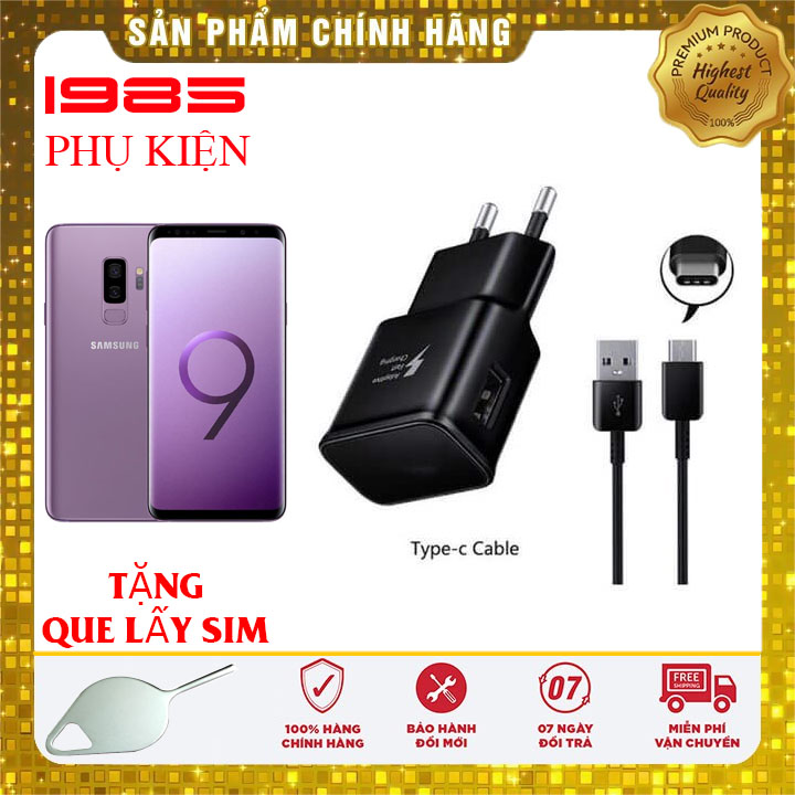 Bộ sạc nhanh đen samsung s9 s9 plus chính hãng