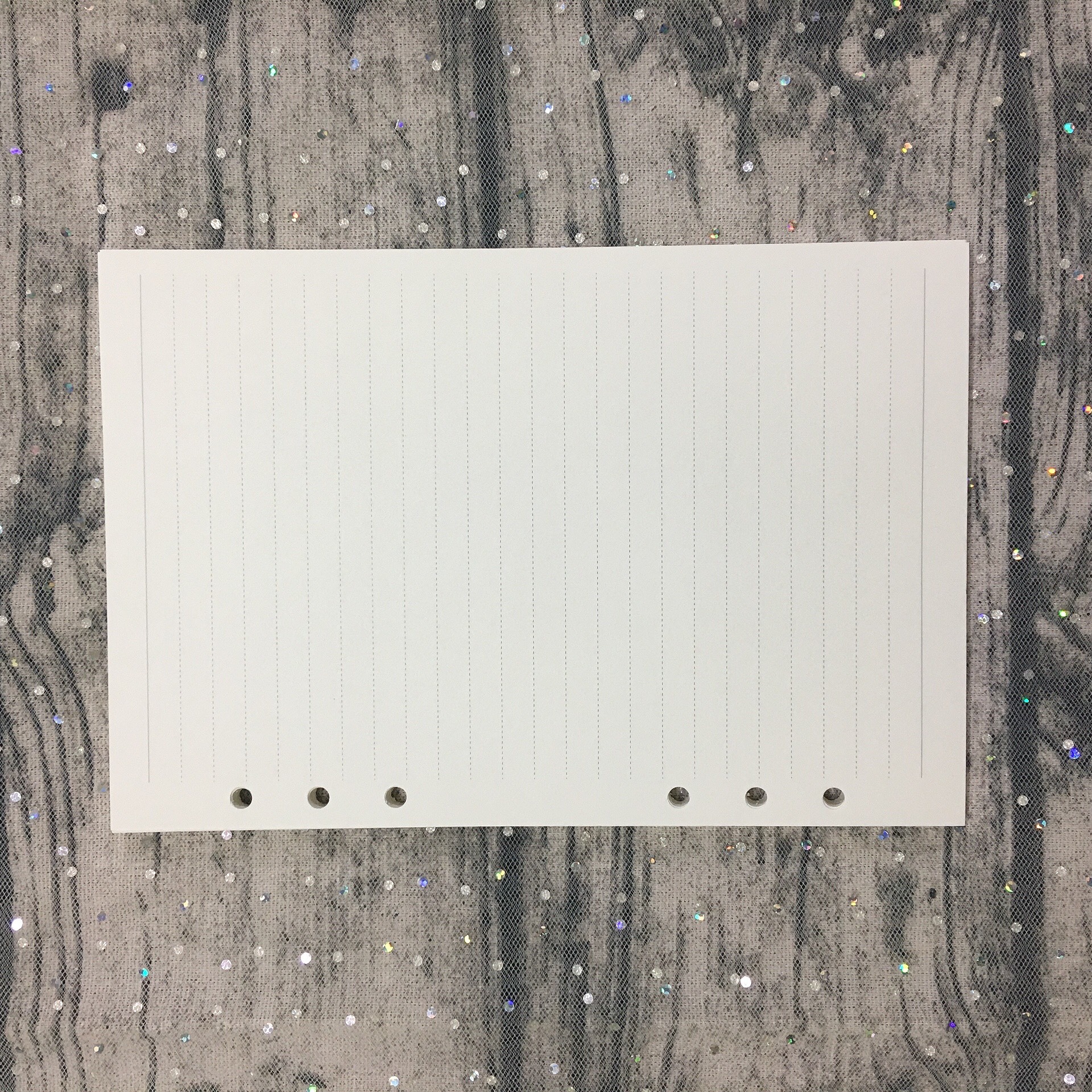 RUỘT SỔ CÒNG REFILL 6 LỖ KHỔ A5 A6 A7 TẬP 90 TRANG MÀU TRẮNG KEM ĐỊNH LƯỢNG 100GSM (KHÔNG BAO GỒM BÌA CÒNG) màu trắng kem - Chưa bao gồm bìa còng