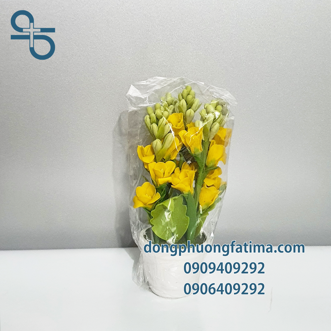 Chậu Hoa Huệ Đất Sét (Nhỏ)
