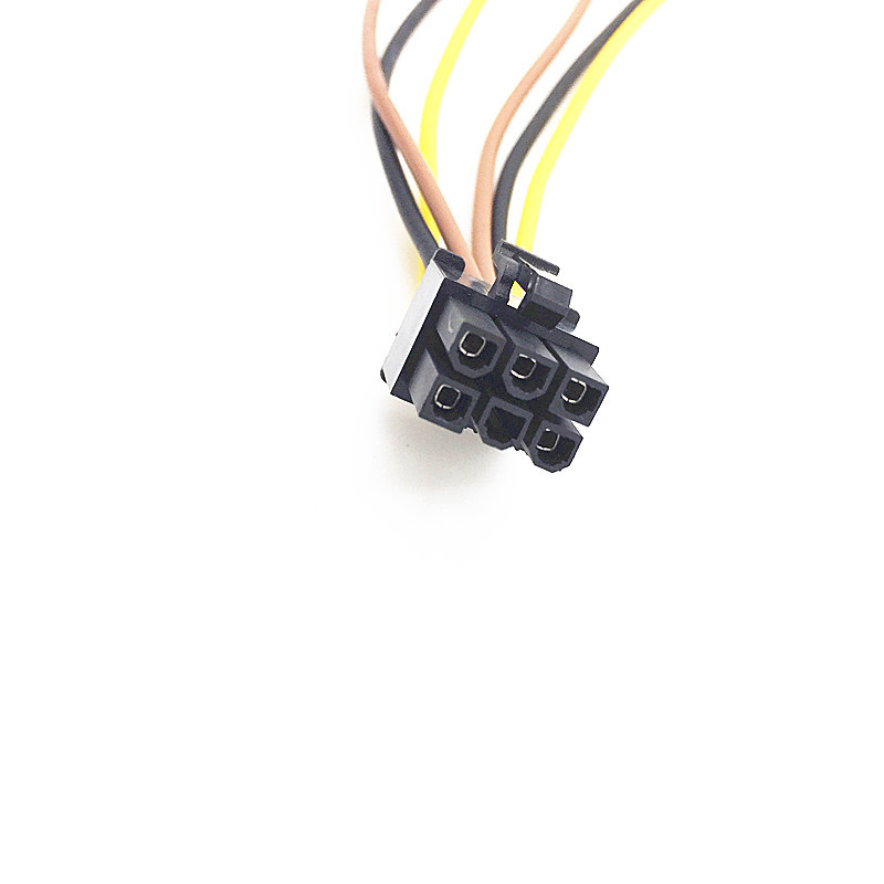 Dây cáp chuyển đổi 2 đầu 4 pin Molex sang đầu 6 pin nguồn VGA đồ họa