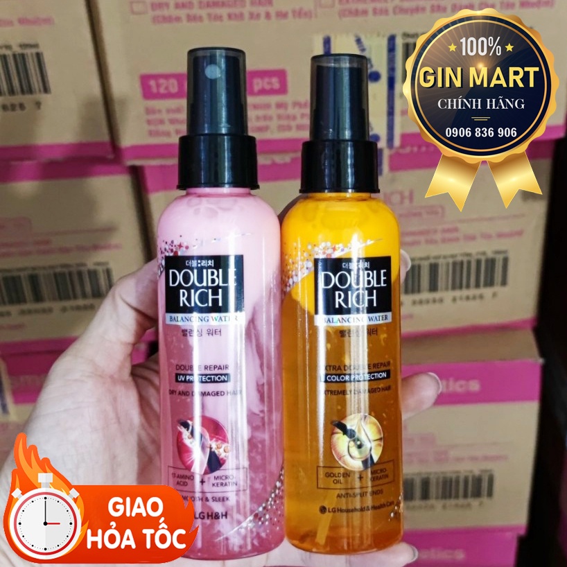 Xịt dưỡng tóc Double Rich 120ml/ 250ml Balancing Water Repair