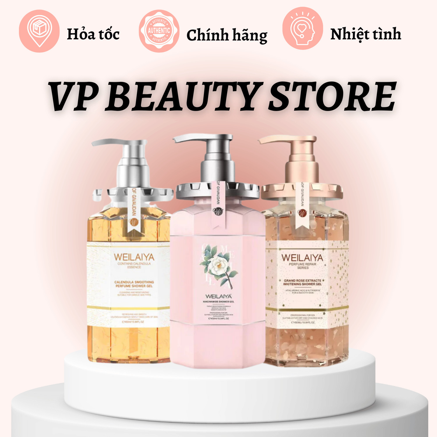 SỮA TẮM TRẮNG DA CÁNH HOA WEILAIYA 450ML