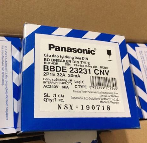 Cầu dao CB chống giật 32A Panasonic BBDE 23231 CNV 2cực