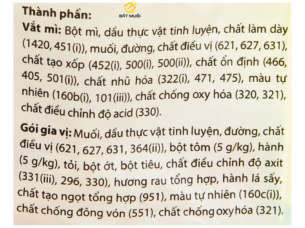 Mì Gấu đỏ 63g - Thùng 30 gói - CTY BÁT MUỘI