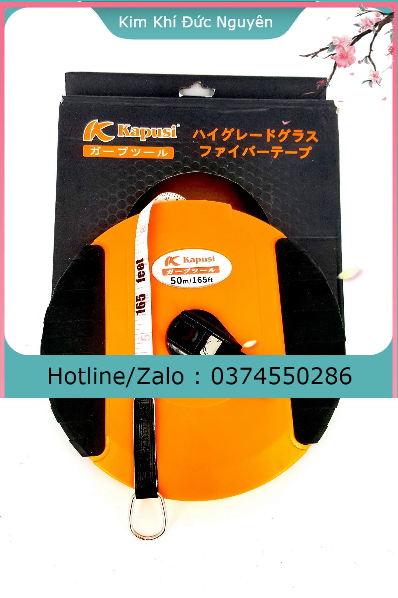 Thước dây cuộn cao cấp kapusi 50m kim khí đức nguyên