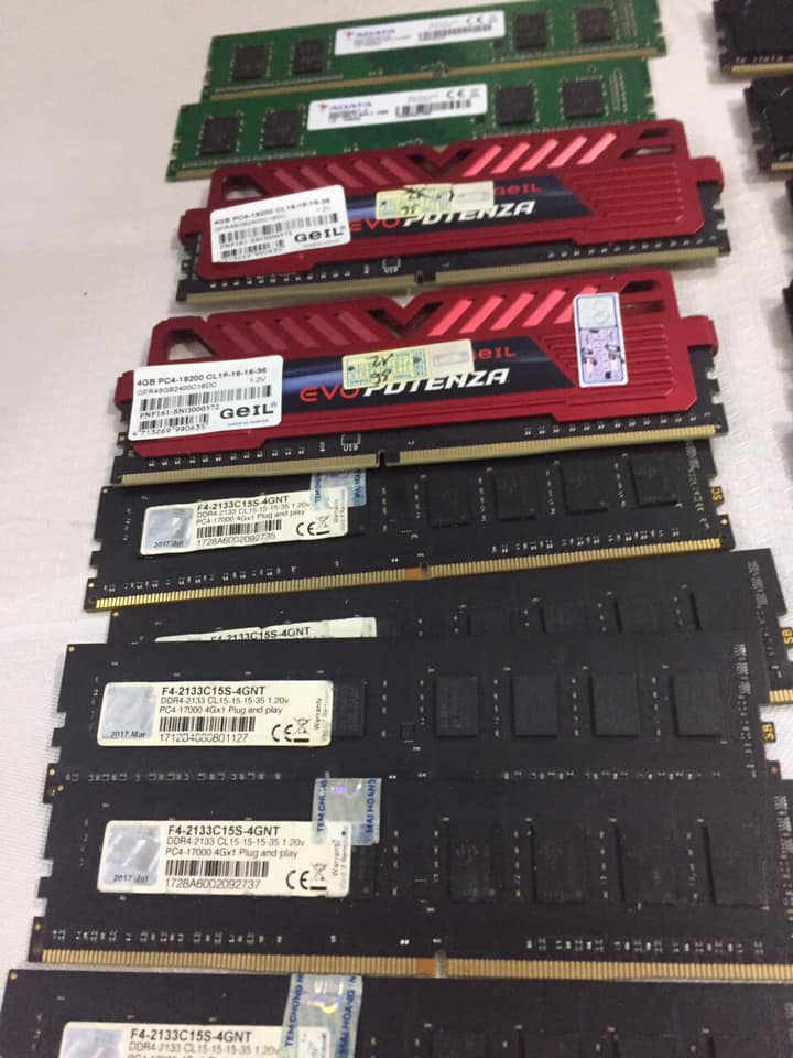 Ram 4G Tản nhiệt DDR4 cho PC Bus 2133 2400