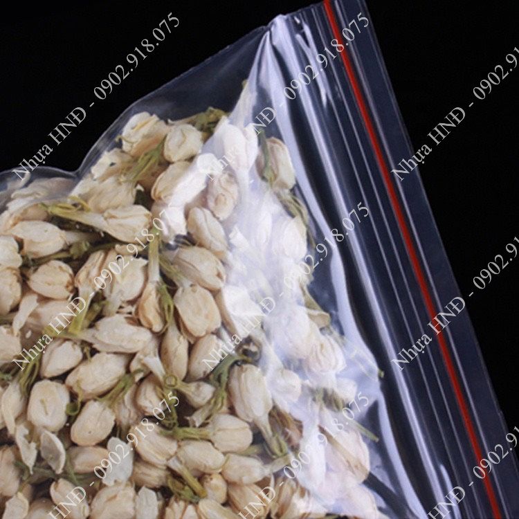 Túi zip chỉ đỏ (zip PE, zip lock, zip viền đỏ) loại dày –  tuiniemphong5giay
