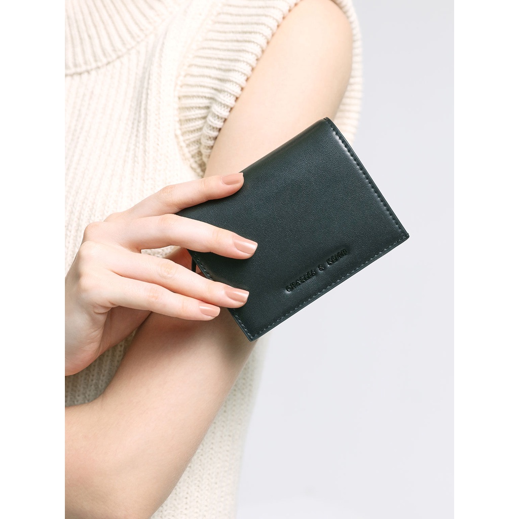 [FULL BOX TAG] Ví Charles & Keith card holder dây xích đeo chéo
