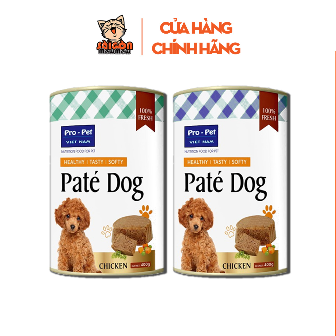 Pro Dog Dog Pate Can 400g – High Nutrition Wet Food, Soft Chicken Flavor, Easy to Eat for Dogs of All Ages