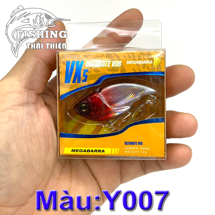 Mồi giả câu cá vx5 5cm, 12g chuyên câu lure cá lóc, chẽm, mú, siêu nhạy với các loại cá săn mồi
