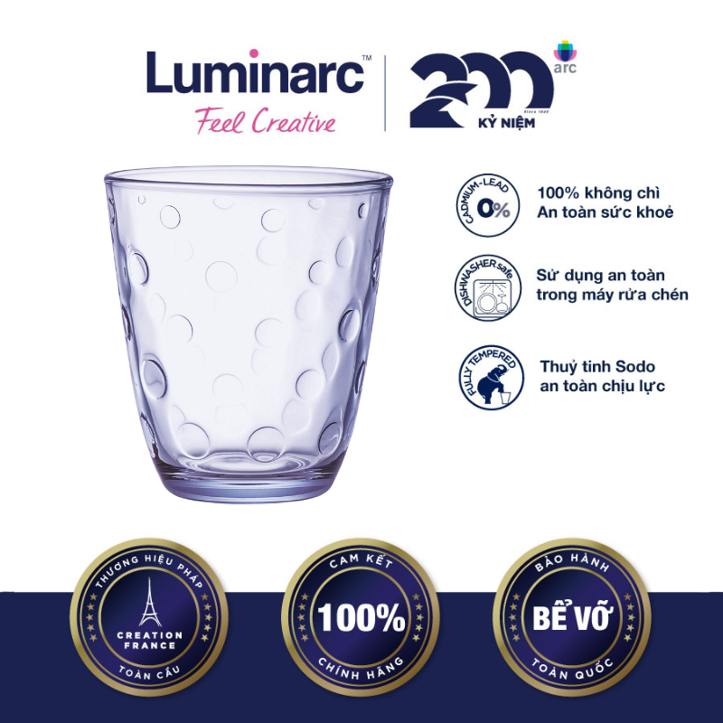 Bộ 6 Ly Thuỷ Tinh Luminarc Neo Purple 310ml