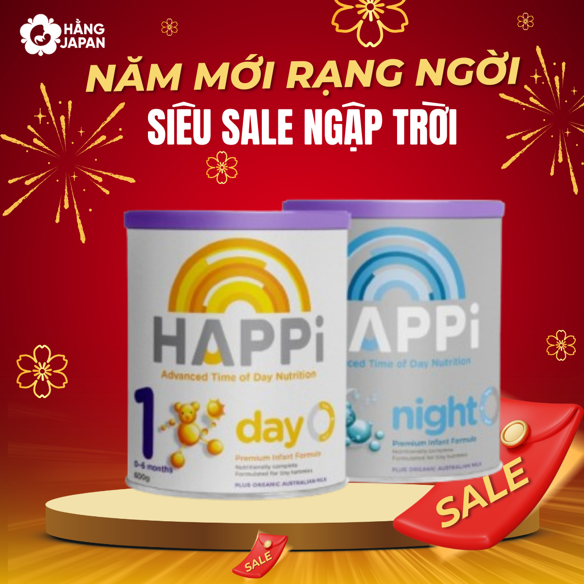 Sữa bột Happi Infant Formula - Úc- 600g