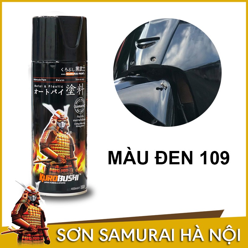 Sơn samurai đen bóng - Chai sơn samurai màu đen bóng 109