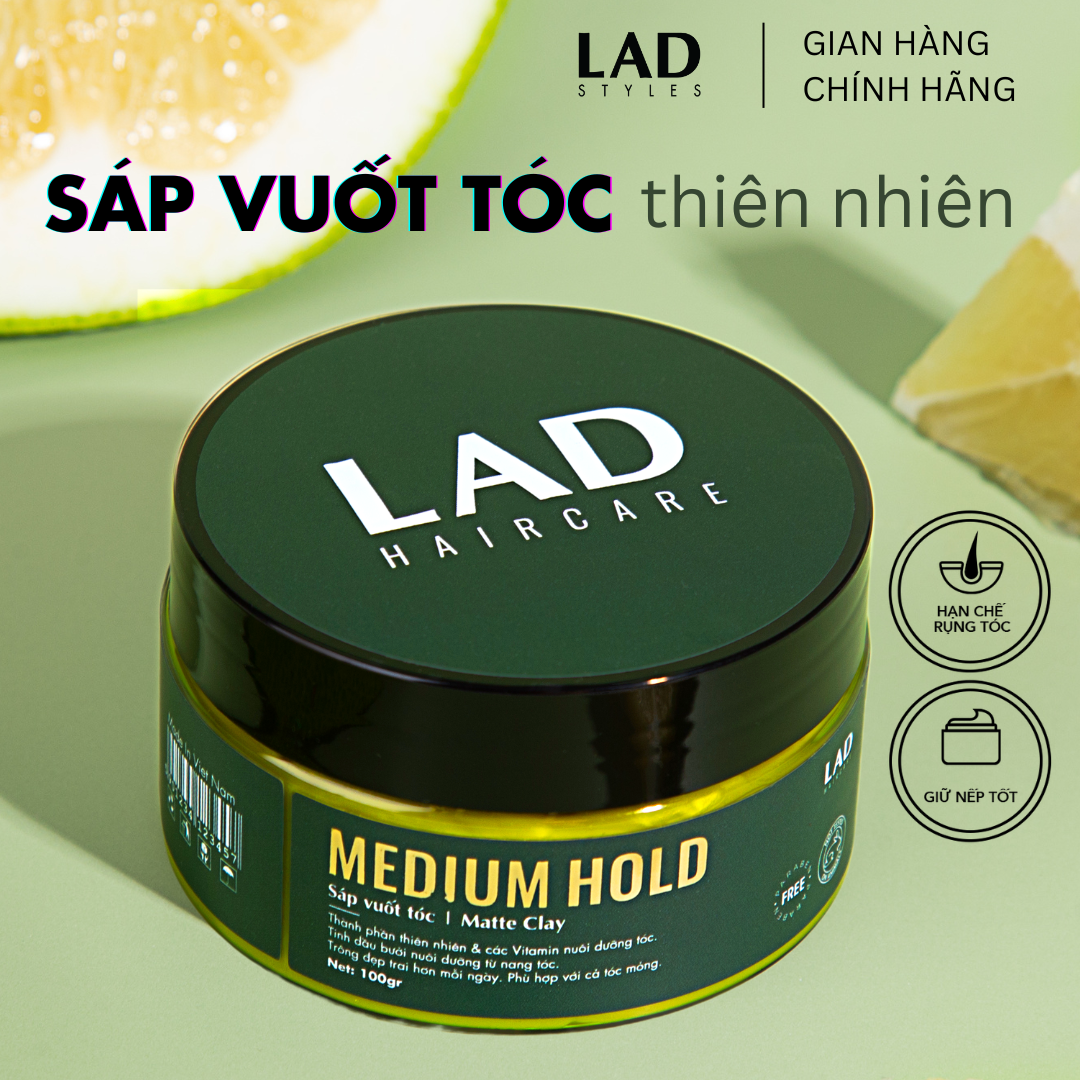 [FreeShip Max] - Sáp vuốt tóc nam LAD Styles - MEDIUM HOLD (tạo nếp ...