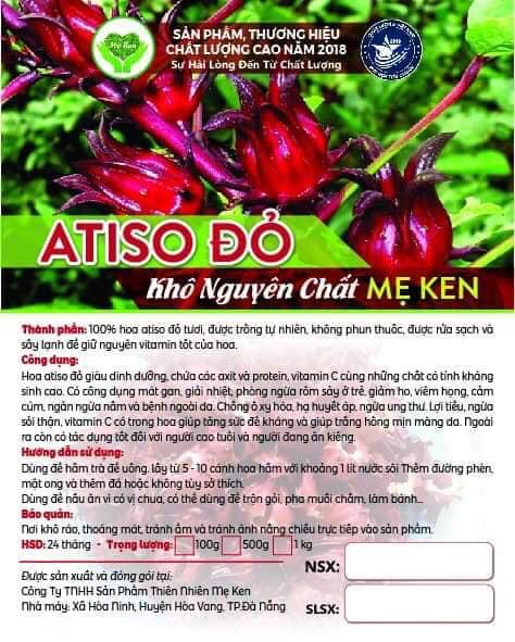 TRÀ ATISO ĐỎ KHÔ NGUYÊN CHẤT MẸ KEN