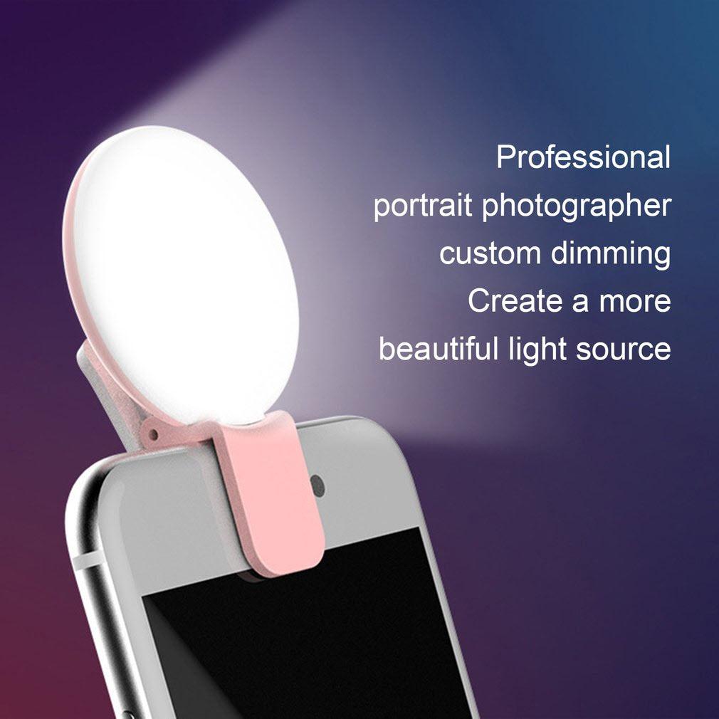 Đèn Led tròn kẹp điện thoại hỗ trợ chụp selfie cực đẹp