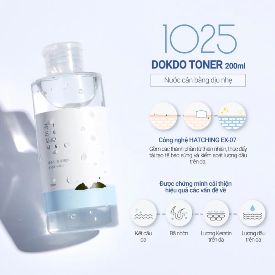 Nước Cân Bằng Round Lab Dokdo 1025 Toner 200ml