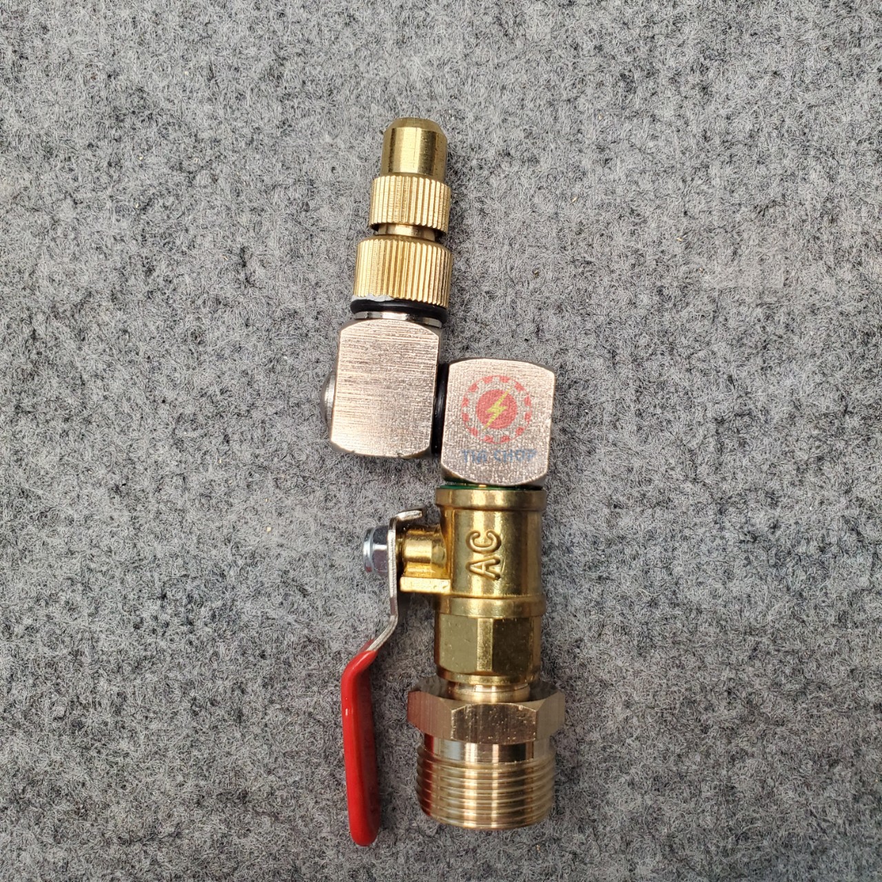 Béc xịt rửa máy lạnh xoay 360 độ - Có Chỉnh Tia - Ngắn - phụ kiện máy xịt rửa xe chỉnh áp