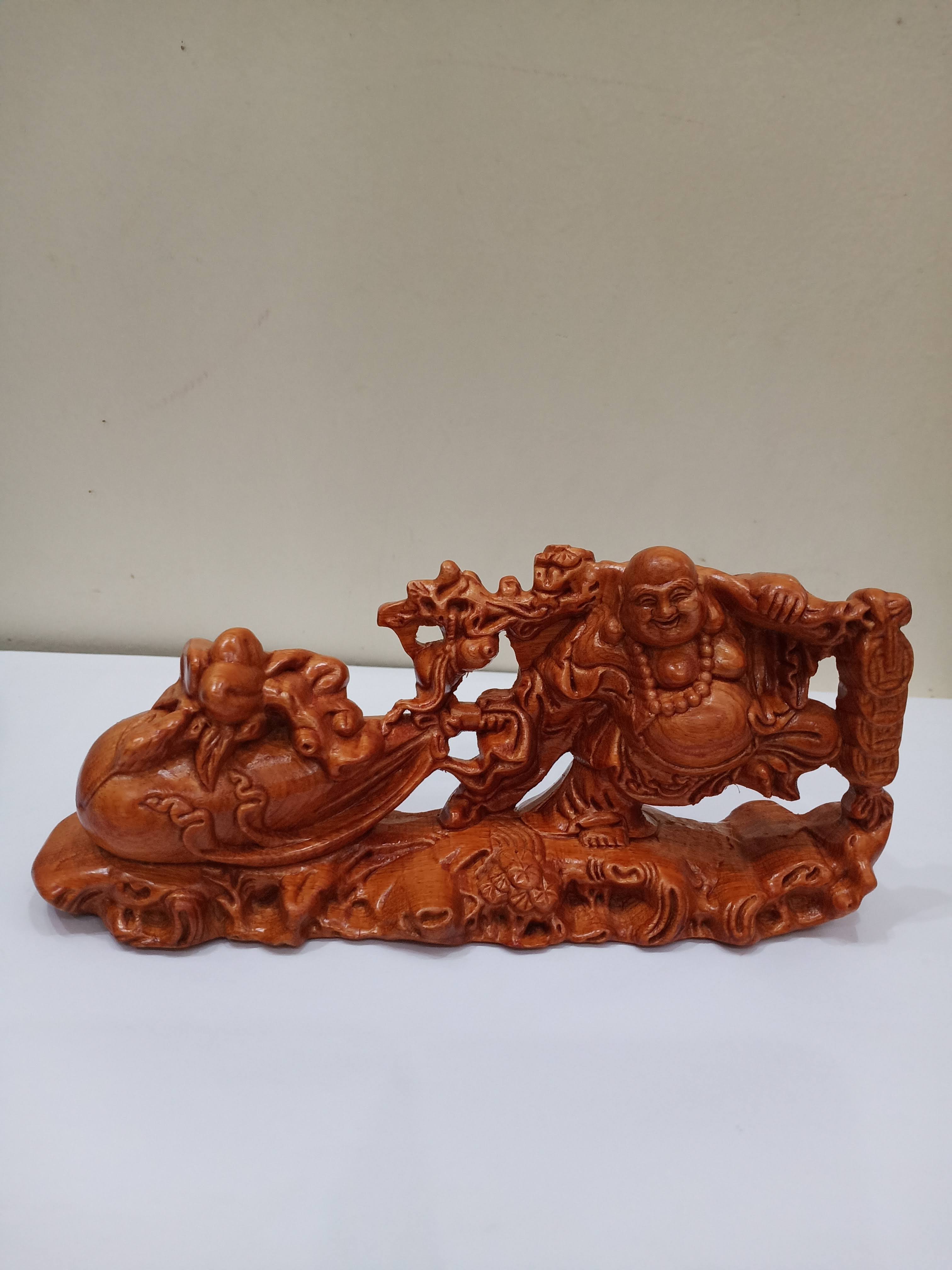 Tượng phật di lặc gỗ hương