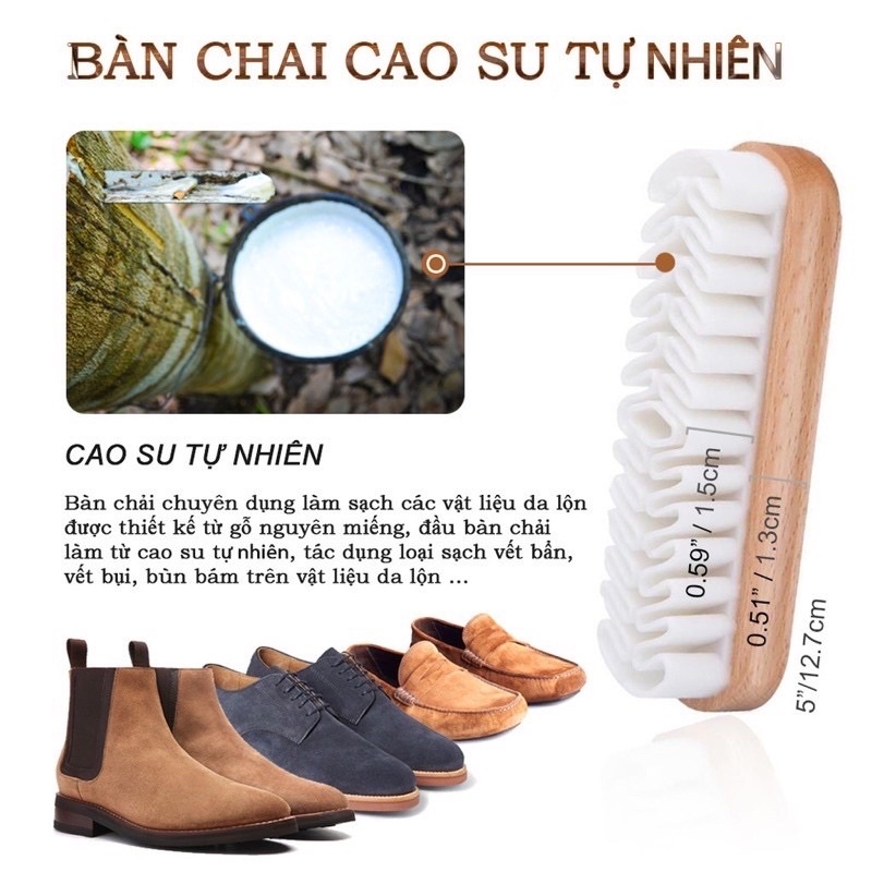 Bàn Chải Dành Cho Giày Da Lộn